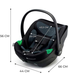 Kinderkraft i-Care i-Size auto sediste za bebe 40-87cm Graphite Black