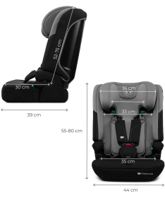 Kinderkraft I-Comfy iSize auto sedište za decu 76-150cm Dark Grey