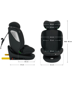 Kinderkraft I-Grow 2 Plus i-Size auto sedište 40-150 cm Black