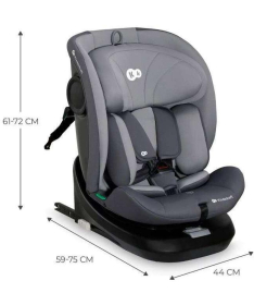 Kinderkraft I-Grow i-Size Roto auto sedište za bebu 40-150 cm Grey