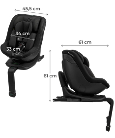 Kinderkraft I-Guard Air flow i-Size auto sedište 61-105cm Black