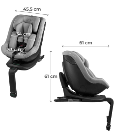 Kinderkraft I-Guard Air flow i-Size auto sedište 61-105cm Grey