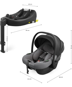 Kinderkraft I-Lite auto sedište za bebe sa Endura Safe FX bazom 40-87cm Grey