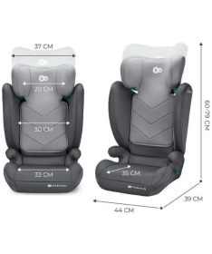 Kinderkraft I-spark i-Size auto sedište za decu 100-150cm Grey