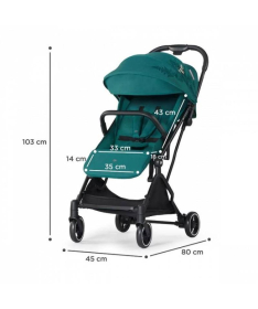 Kinderkraft Indy 2 kolica za bebe do 15 kg Nature Vibes Green