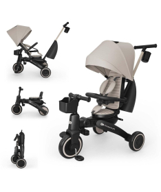 Kinderkraft Jazz 3 sklopivi i rotirajući ticikl za decu Beige