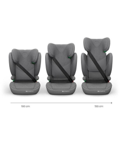 Kinderkraft Junior Fix 2 Plus i-Size auto sedište za decu 100-150cm Greey