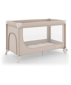 Kinderkraft Leody UP prenosivi krevetac za bebe 2 nivoa Beige