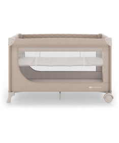 Kinderkraft Leody UP prenosivi krevetac za bebe 2 nivoa Beige