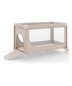 Kinderkraft Leody UP prenosivi krevetac za bebe 2 nivoa Beige