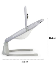 Kinderkraft Luli ljuljaška za bebu do 9 kg Grey