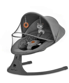 Kinderkraft Lumi 2 ljuljaška za bebu do 9 kg Dark Grey