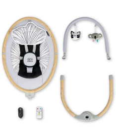 Kinderkraft Lumi ljuljaška za bebu do 9 kg Wooden
