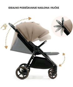 Kinderkraft Mitzy kolica za bebe do 22 kg Biege