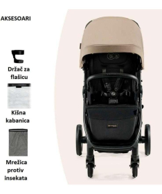 Kinderkraft Mitzy kolica za bebe do 22 kg Biege