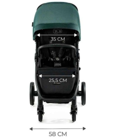 Kinderkraft Mitzy kolica za bebe do 22 kg Black