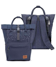 Kinderkraft moonpack ranac za mamu Confetti Denim