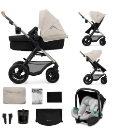 Kinderkraft Moov 2 kolica za bebe 3 u 1 Light Grey