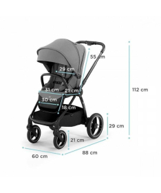 Kinderkraft Nea kolica za bebe do 22 kg Deep Grey