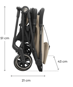 Kinderkraft Nebo kolica za bebe do 22 kg Beige