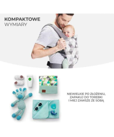 Kinderkraft Nino Confeti kengur nosiljka za bebu do 20 kg Denim