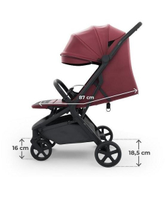 Kinderkraft Nubi 3 kolica za bebe do 22 kg Dark Ruby