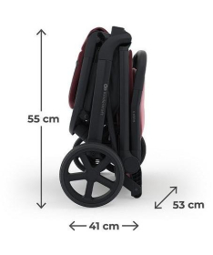 Kinderkraft Nubi 3 kolica za bebe do 22 kg Dark Ruby