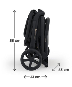 Kinderkraft Nubi 3 kolica za bebe do 22 kg Midnight Black