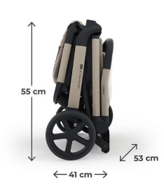 Kinderkraft Nubi 3 kolica za bebe do 22 kg Sand Beige
