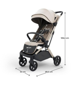 Kinderkraft Nubi 3 kolica za bebe do 22 kg Sand Beige