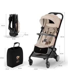 Kinderkraft Pilot 2 kolica za decu Bizuu Dune Whisper