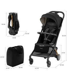 Kinderkraft Pilot 2 kolica za decu Midnight Black