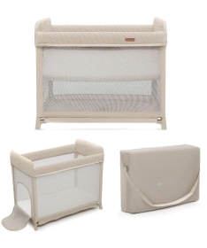 Kinderkraft prenosivi krevetac za bebe dva nivoa Moon Dream Beige