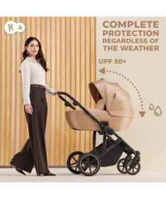 Kinderkraft Prime 2 Pro kolica za bebe 3 u 1 Beige