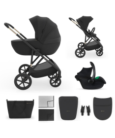 Kinderkraft Prime 3 kolica za bebe 3 u 1 Black