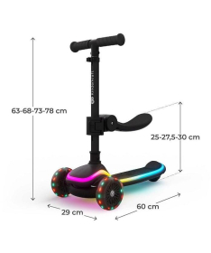 Kinderkraft Raket up trotinetza decu do 50 kg Black