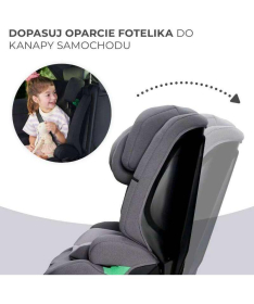 Kinderkraft Safety Fix 2 i-Size auto sedište za decu 76-150cm Grey