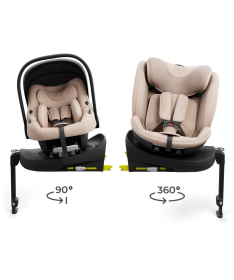 Kinderkraft set auto sedišta i-Lite i-Fix Endura Safe sa isofix bazom 40-150cm Beige