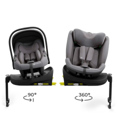 Kinderkraft set auto sedišta i-Lite i-Fix Endura Safe sa isofix bazom 40-150cm Grey
