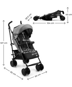 Kinderkraft Siesta 2 kolica za bebe Grey