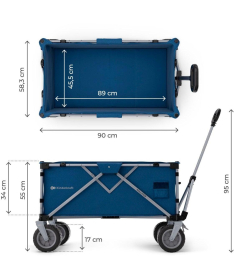 Kinderkraft sklopiva kolica za putovanja Night Blue