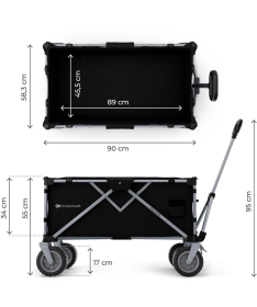 Kinderkraft sklopiva kolica za putovanja Rollster Mystic Black