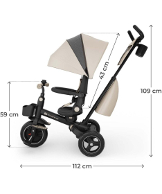 Kinderkraft Spinstep 2 Plus tricikl za decu Beige