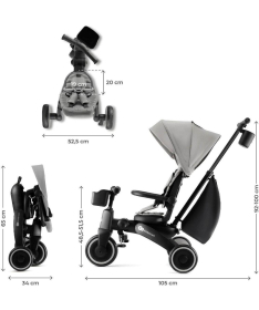 Kinderkraft tricikl jazz 2 Grey