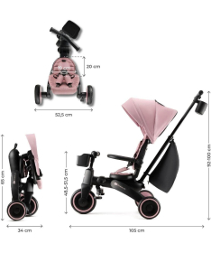 Kinderkraft tricikl jazz 2 Pink