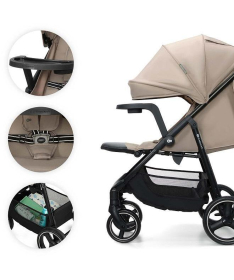 Kinderkraft Trig 3 kolica za bebe do 22 kg Beige