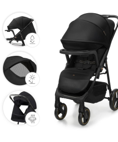 Kinderkraft Trig 3 kolica za bebe do 22 kg Black