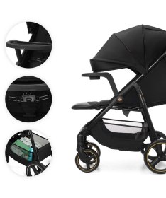 Kinderkraft Trig 3 kolica za bebe do 22 kg Black