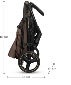 Kinderkraft Trig 3 kolica za bebe do 22 kg Brown