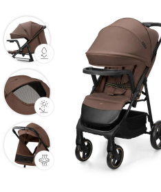 Kinderkraft Trig 3 kolica za bebe do 22 kg Brown
